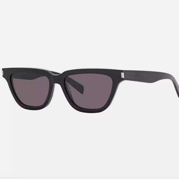 Saint Laurent Grey Smoke Cat Eye Ladies Sunglasses - Picture 1 of 5